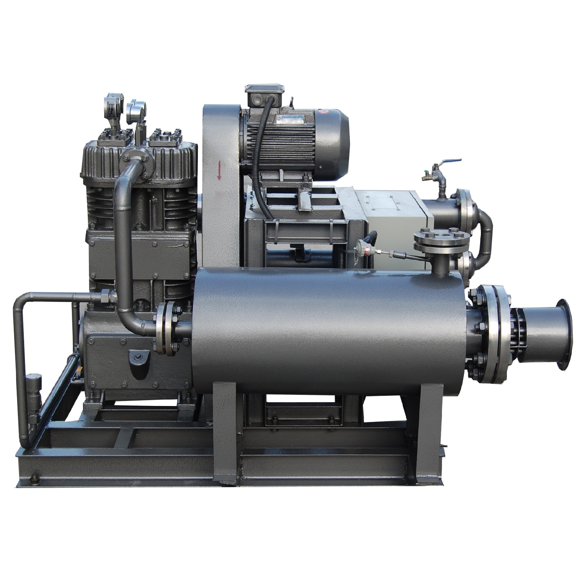 What are the steps to change the lubricating oil of nitrous oxide compressor?